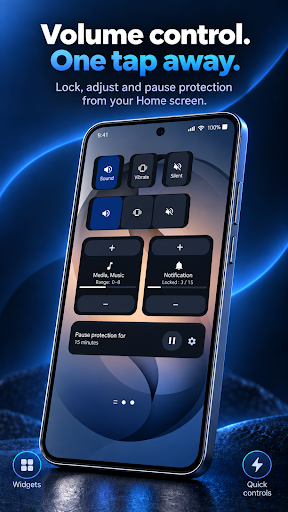 Home-screen controls · Premium: Volume Lock Free Google Play preview