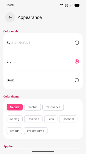 Appearance settings: Volume Lock Pro Google Play preview